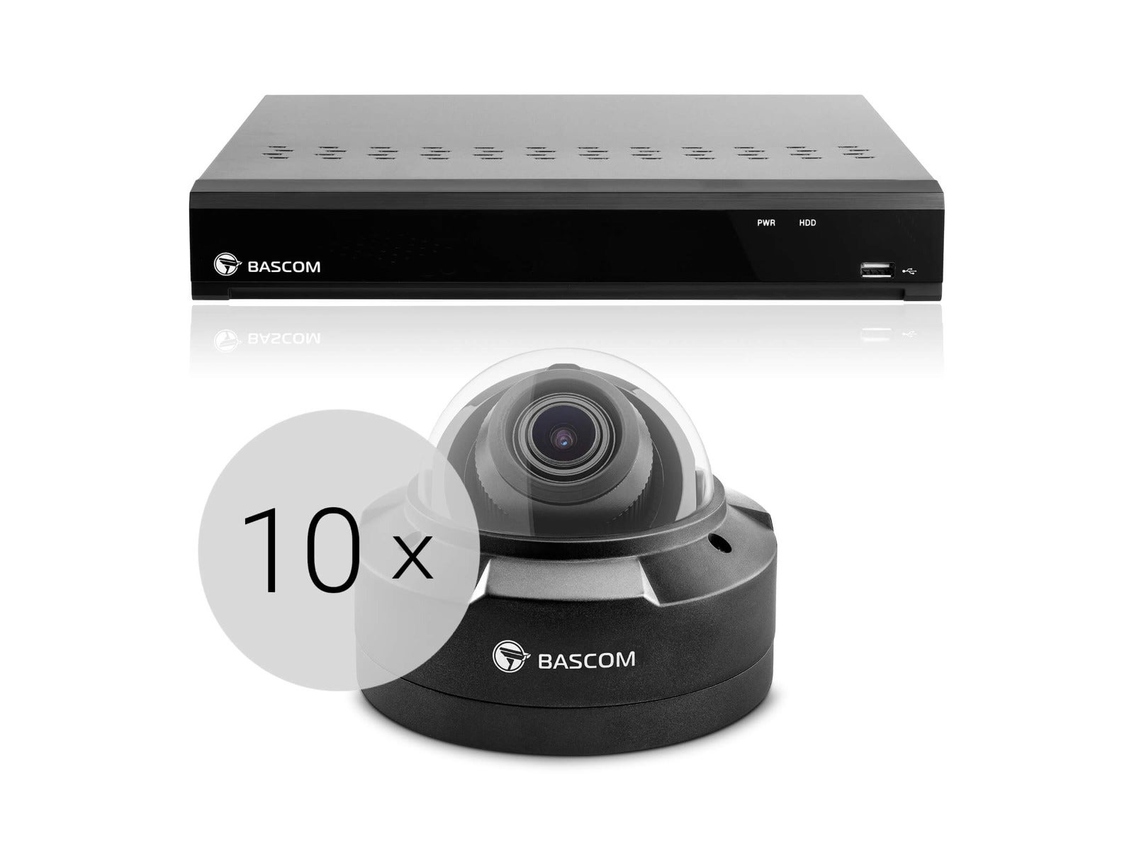 Bekabeld 10-dome-systeem PLUS