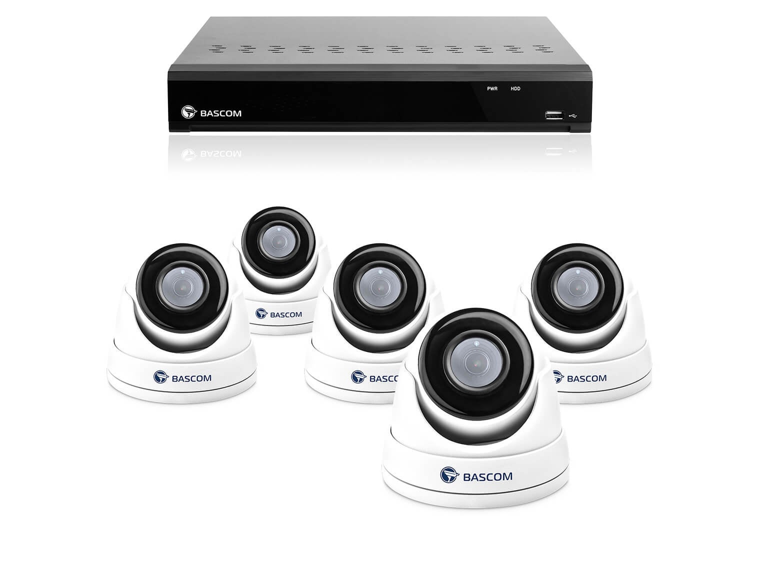 Draadloos 5-dome-systeem