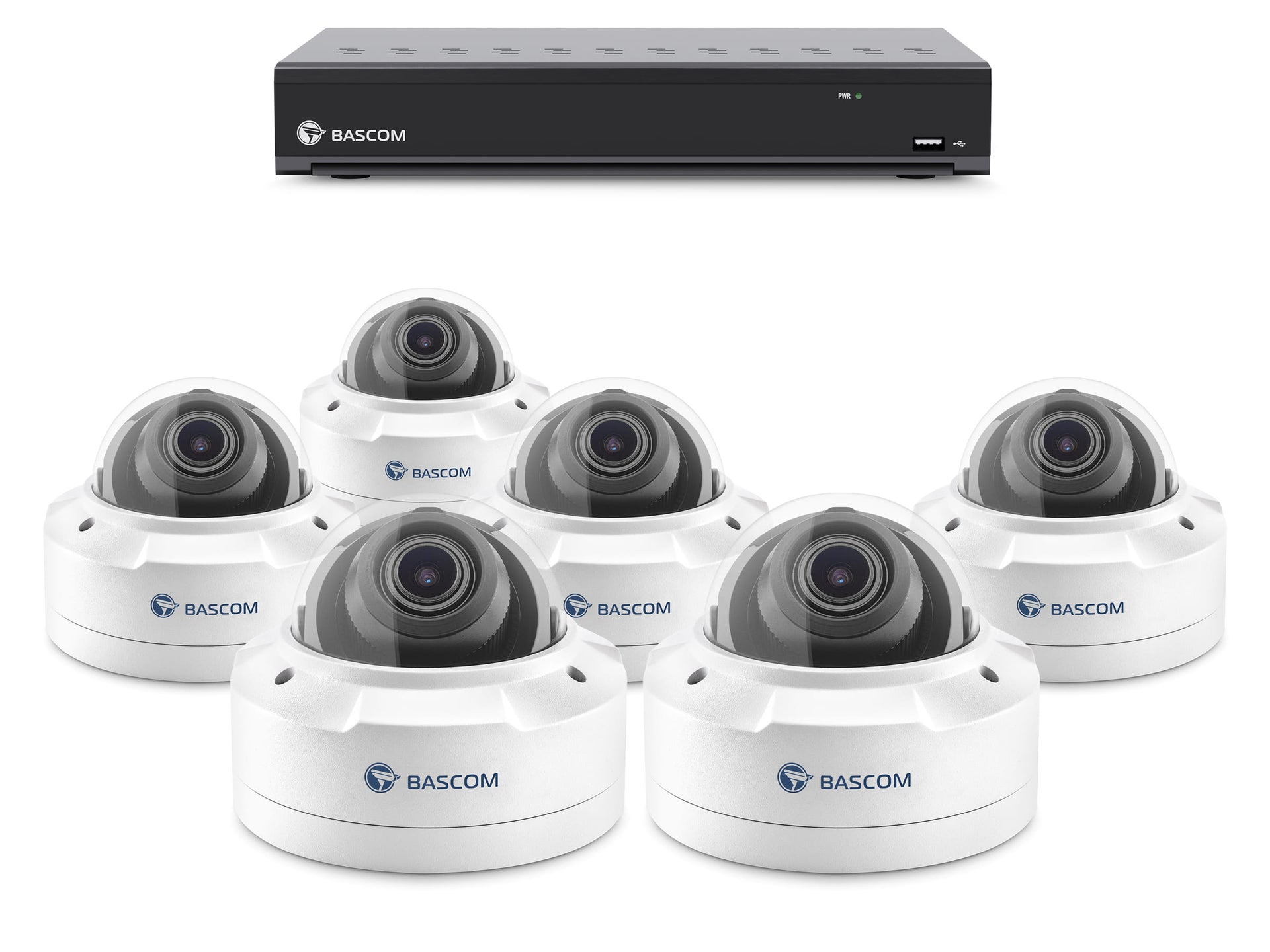 Bekabeld 6-dome-systeem PLUS