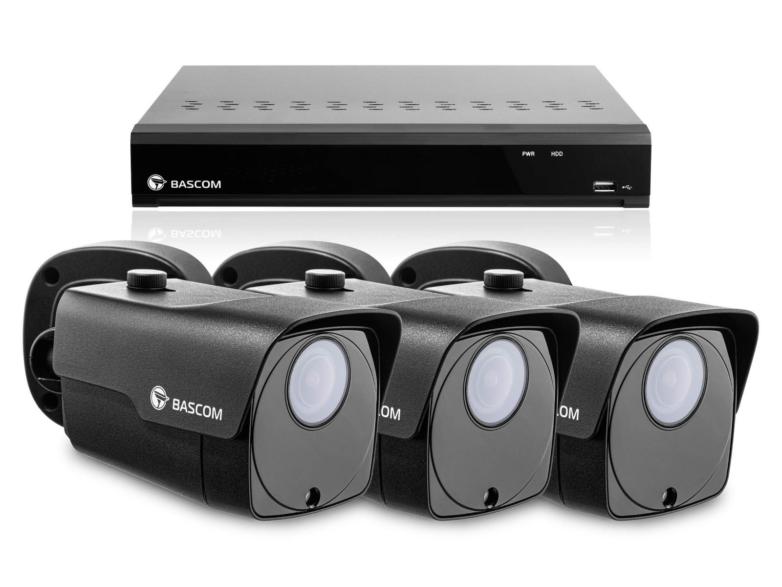 Bekabeld 3-bullet-systeem PLUS Bekabeld 3-bullet-systeem PLUS