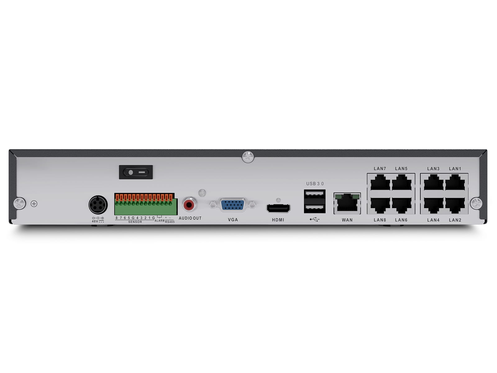 Bekabeld 6-dome-systeem Bekabeld 6-dome-systeem